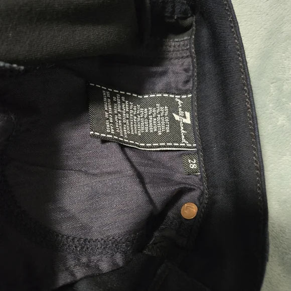 7 For All Mankind Dark Blue Slim Jeans - Picture 5 of 5